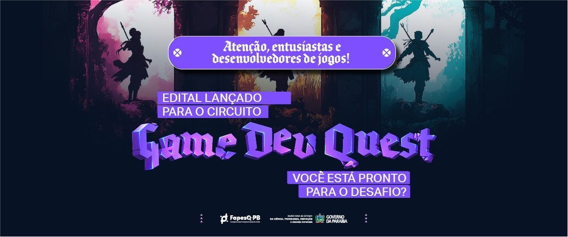 Governo lança edital do Circuito Game Dev Quest e incentiva entusiastas e desenvolvedores de jogos digitais