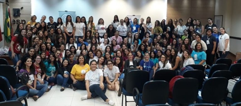 Em 2019, o Encontro Mulher Tech Sim senhor reuniu cerca de 120 mulheres Em 2019, o Encontro Mulher Tech Sim senhor reuniu cerca de 120 mulheres