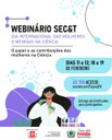 Webinario mulheres ciência