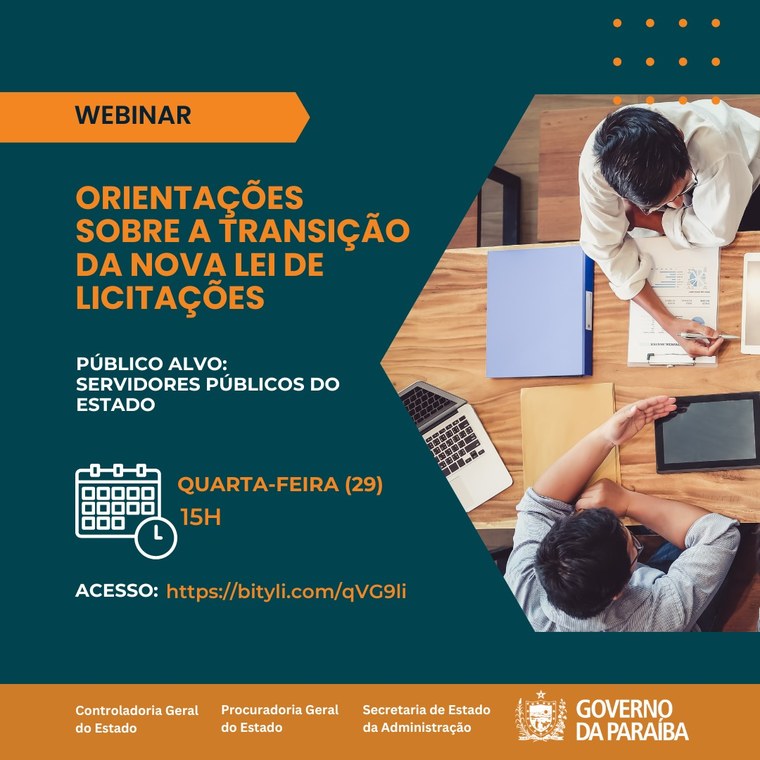 Webinar licitações