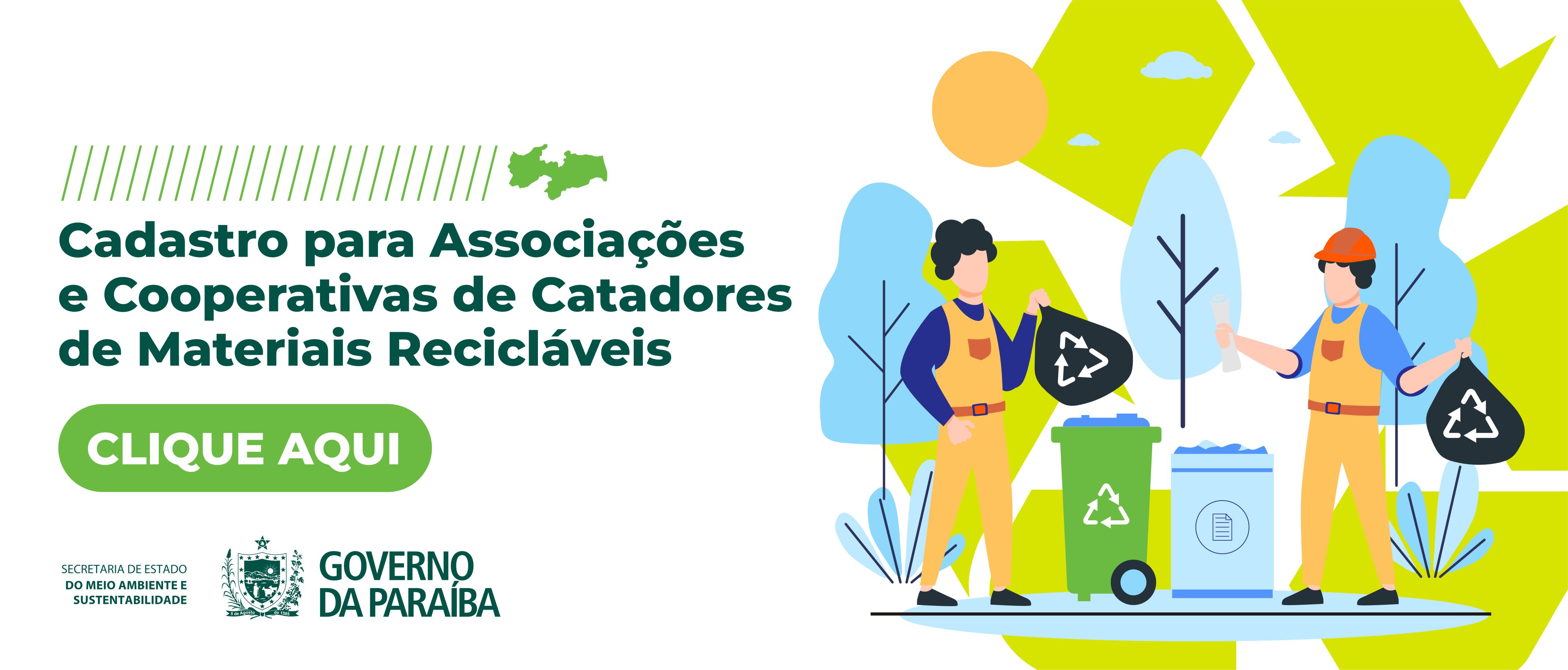 Semas abre cadastro para Associações e Cooperativas de Catadores de Materiais Recicláveis