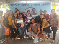 Equipe Técnica Da Fundac e da Escola Almirante Saldanha prestigiaram a entrega de prêmios